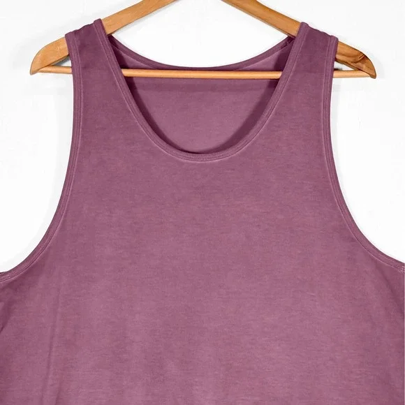 Lululemon Mens L The Fundamental Tank Top Breeze Dye Vintage Plum - Picture 3 of 5